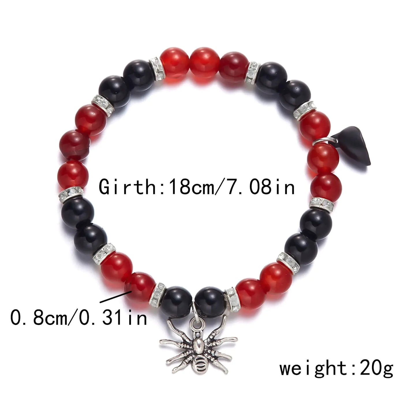 Gothic Spider Couple Bracelets