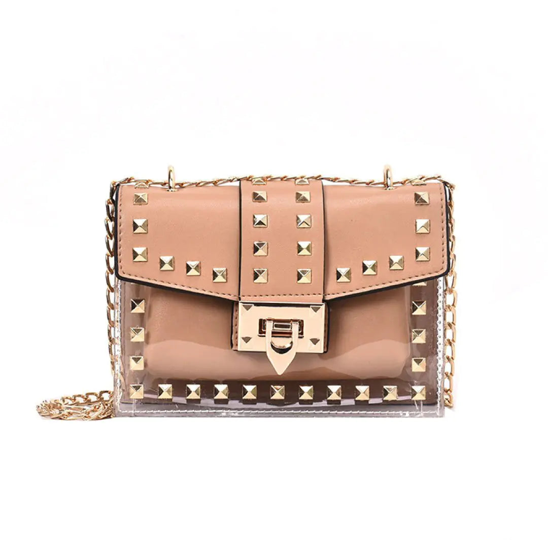 Betty Shoulder Bag -Clear/Rose